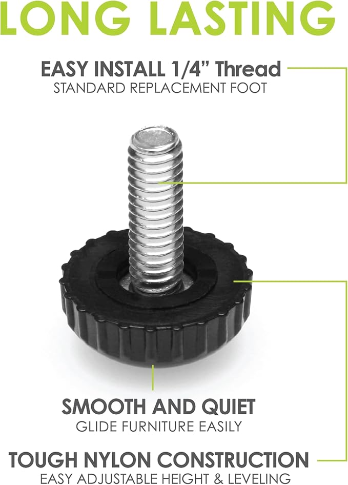 Slipstick Gorilla Outdoor Adjustable Furniture Levelers Weatherproof Screw in - Image 2