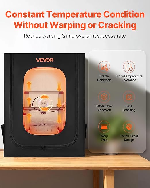 VEVOR 3D Printer Enclosure, Dustproof Waterproof Large Oxford Cloth 3D Printer - Image 2