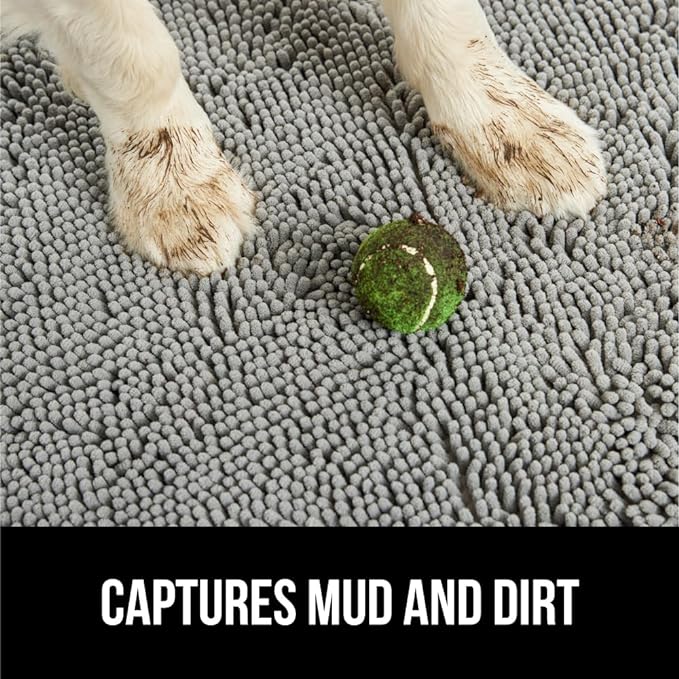 GORILLA GRIP SOAKSTOPPER Dog Door Mat, 30x20 Machine Washable Rug Absorbent - Image 3