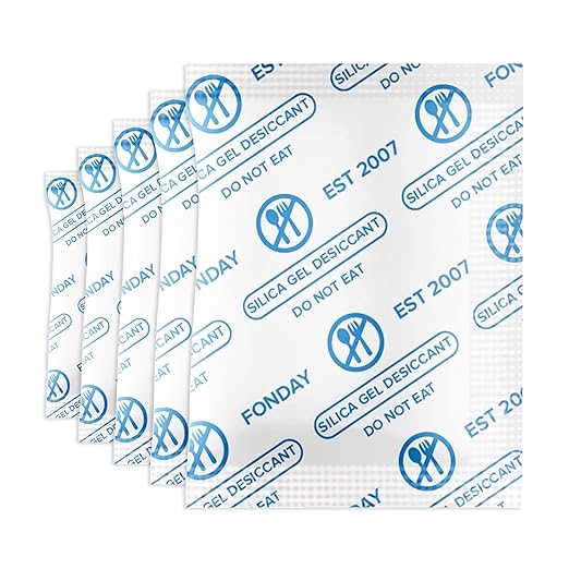 1 Gram 2000 Packets Fonday Food Grade Silica Gel Desiccants Packs Moisture by Fonday