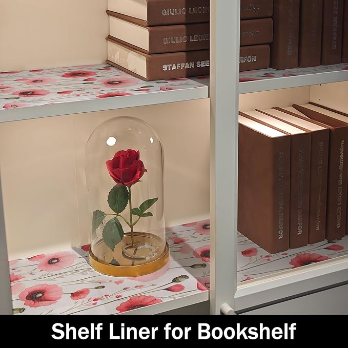 Floral Shelf Liners Strong Non-Slip and Non Adhesive Shelf and Drawer Liners - Image 8
