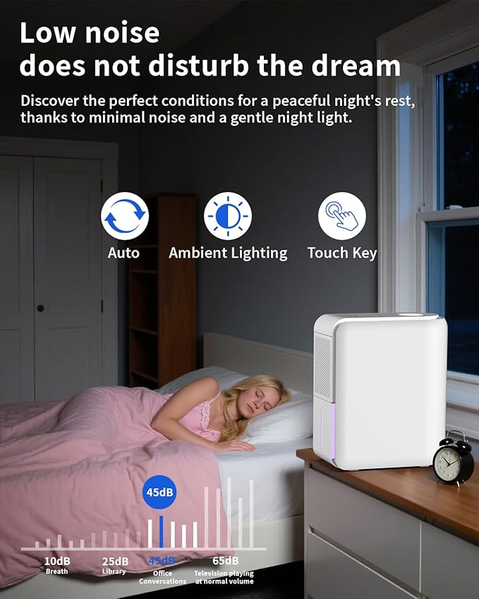 3 in 1 Dehumidifier, Humidifier & Air Filtration & aroma diffuser combo - 39Oz - Image 3