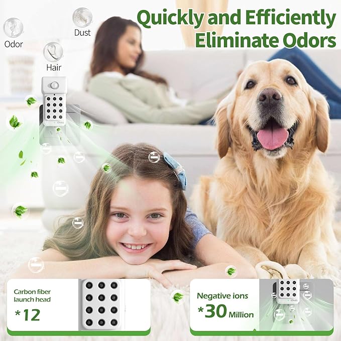 Improve Indoor Air Quality: iDiskk 3Pack Plug in Air Ionizers Negative Ion - Image 3
