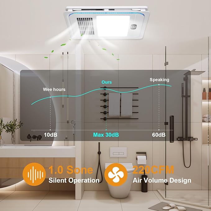 13.8 IN Bathroom Exhaust Fan - Image 3