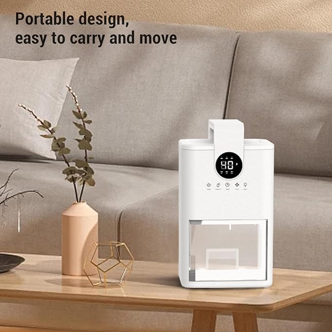 Small Dehumidifier, 1L Water Tank Portable Dehumidifier - Image 4
