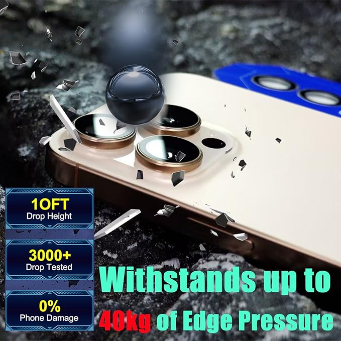 2 Pack Camera Lens Protector for iPhone 17 Pro Max/17 Pro 2025, 9H Tempered - Image 4