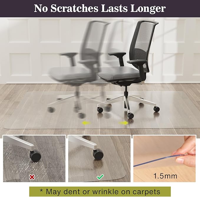 3'×5' Frosted Clear Waterproof Area Mat - Image 4