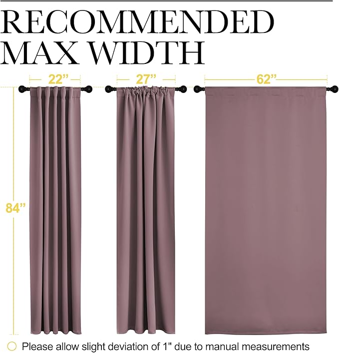 NICETOWN Blackout Curtain Panels Window Draperies - Image 7