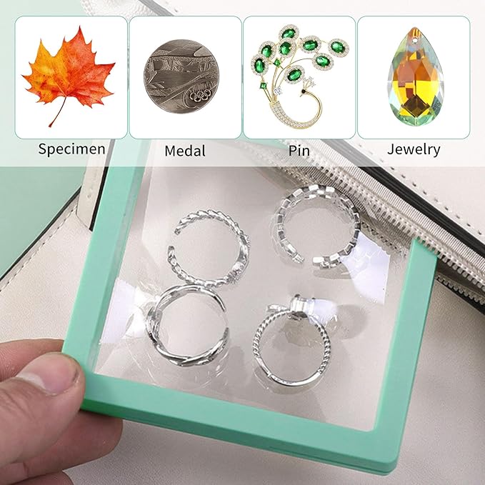 20 Pcs 3D Floating Display Case 3.5x3.5x0.8inch, Challenge Coin Display - Image 6