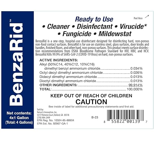 Hospital Disinfectant Sanitizer & Virucide | Kills 99.99% of COVID-19, Avian - Image 8