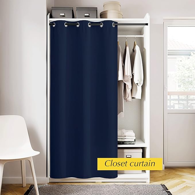 NICETOWN Door Curtain Panels for Doorway Room Divider, Thermal Insulated - Image 3