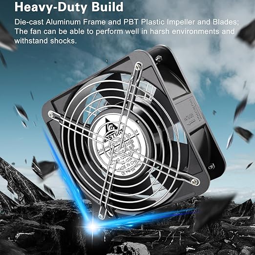 GDSTIME AXIAL Fan 15050, 110V 120V AC 150mm x 150mm x 50mm Fan, Ventilation - Image 3
