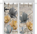 Spring Tulips Flower Bedroom Curtains 72 Inch Length, Window Curtains Tab Top by Unknown