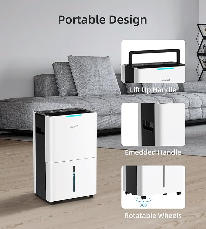 5000 Sq. Ft Dehumidifiers for Home and Basement, 52 Pint/Day Dehumidifier - Image 7