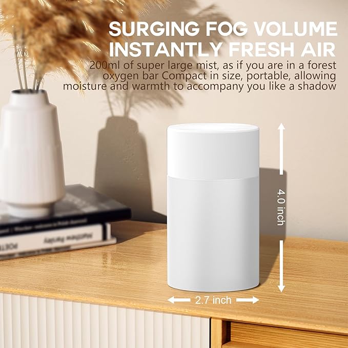 Portable Small Humidifier, USB Personal Desktop Humidifier - Image 6