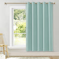 NICETOWN Blackout Wide Blinds for Sliding Door, Aqua Blue, W70 x L72, 1 Panel by NICETOWN