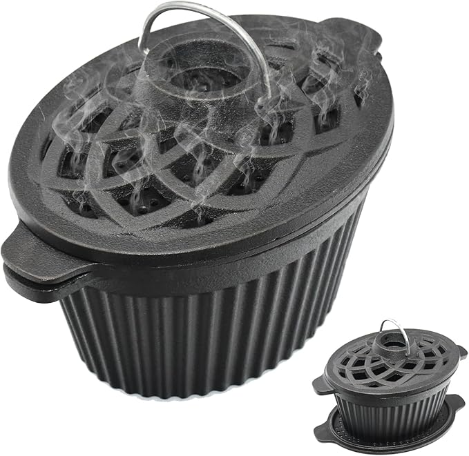 Wood Stove Steamer & Cast Iron Humidifier, 1.4 Qt Fireplace Simmer Pot by Unknown