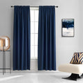 DONREN Dark Blue Blackout Curtains by DONREN