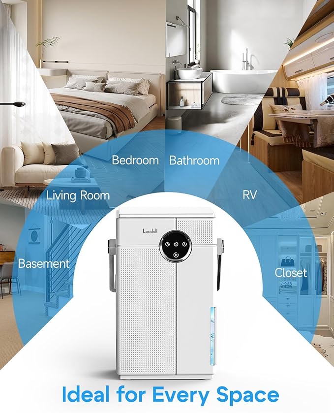 Small Dehumidifier with Drain Hose, Portable Dehumidifier - Image 8