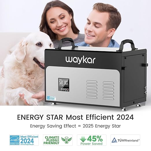 Waykar 130 Pints Energy Star Most Efficient Commercial Dehumidifier - Image 3