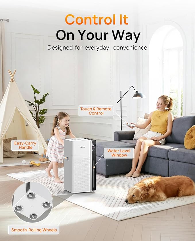 Mifasol Humidifier Large Room, 5.3Gal/20L Warm & Cool Mist Humidifiers - Image 5