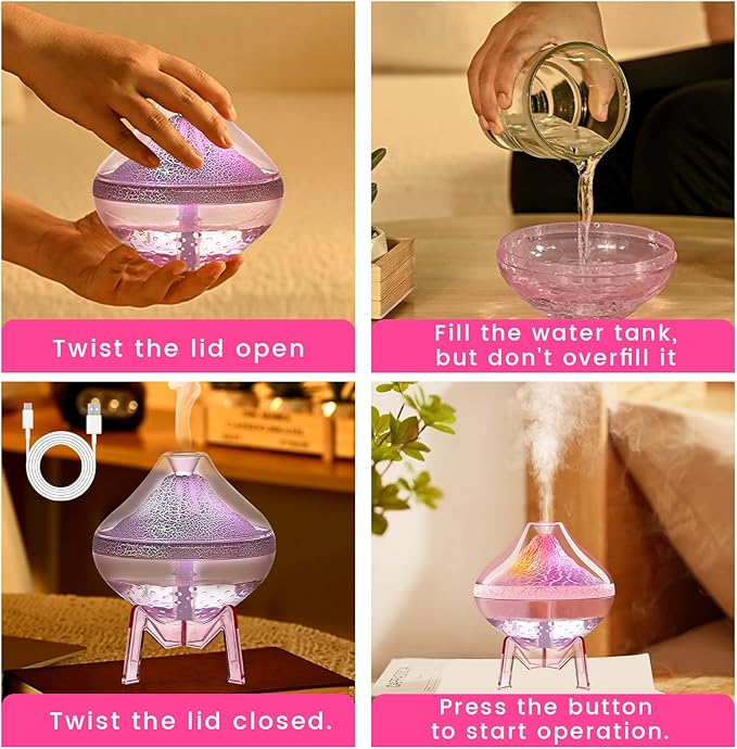 Humidifiers for Bedroom Cool Mist Ultrasonic Small Humidifier - Image 8