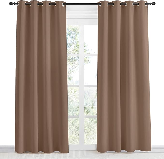 NICETOWN Grommet Top Blackout Curtain Panel, 55 inches Wide by 86 inches Long - Image 2