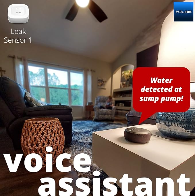 YoLink SpeakerHub & Three Water Leak Sensors Starter Kit – Plays Tones/Sounds - Image 9