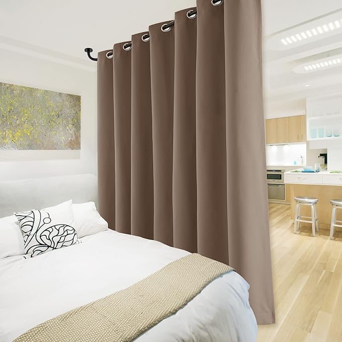NICETOWN Thermal Insulated 100% Blackout Curtain, Noise Reducing Performance - Image 7