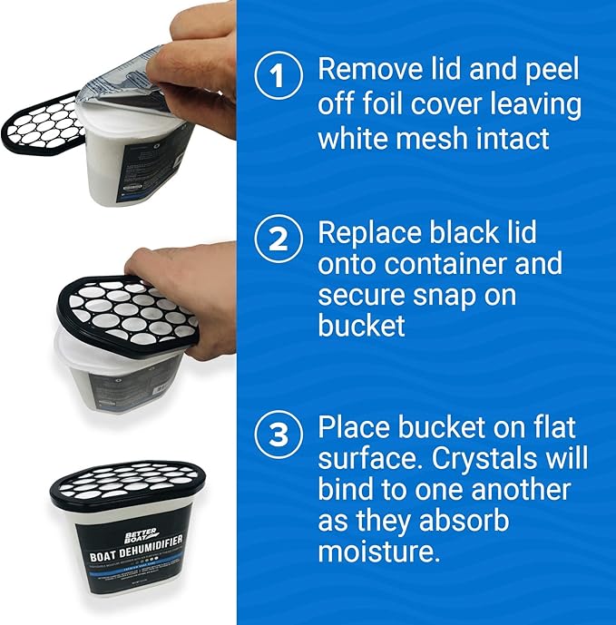 Moisture Absorber 4 Pack with Activated Charcoal Dehumidifier Bucket, Unscented - Image 4