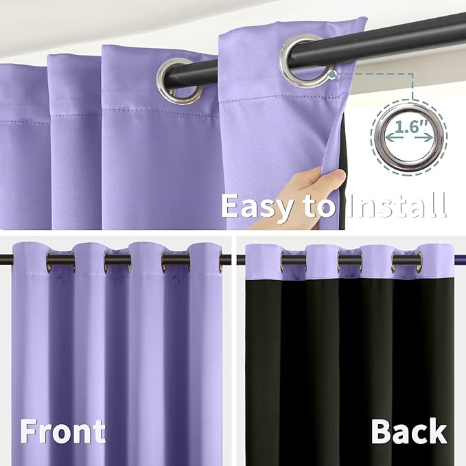 BGment Thermal Insulated 100% Blackout Curtains - Image 6