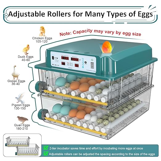 Incubators for Hatching Eggs 120, Chicken Egg Incubator - Image 7