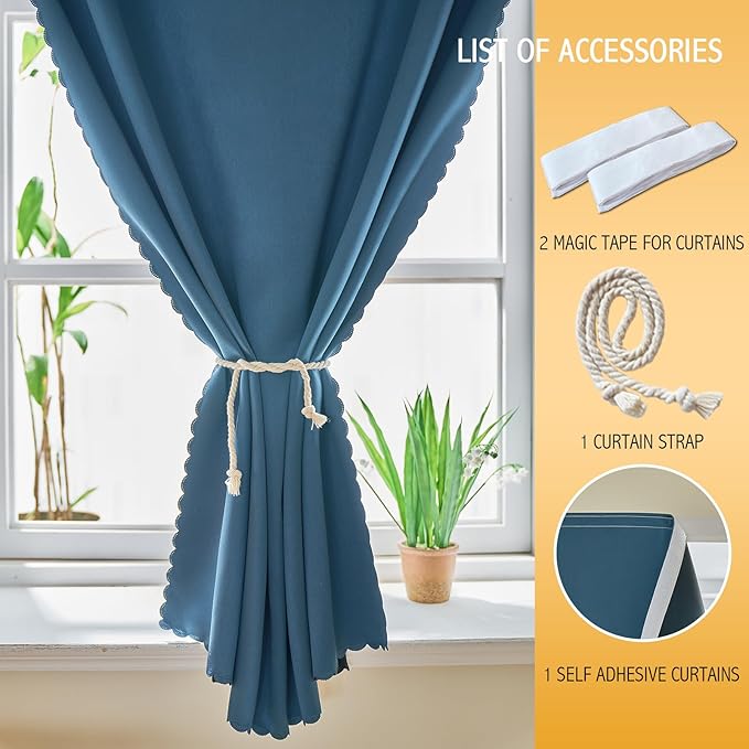 Magic Tape Stick on Portable Curtains - Image 6