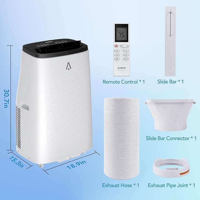 Portable Air Conditioner 14, 000 BTU, 3-in-1 Dehumidifier & Fan Modes, Floor AC - Image 8
