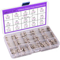 15 Values 250 pcs Fast-Blow Glass Fuses Assortment Kit 6x30mm 250V 1A, 250V 1A by QBGTFAK