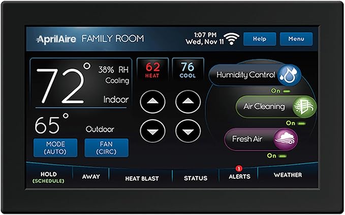 AprilAire 8920W Wi-Fi Programmable Color Touchscreen Thermostat - Image 10