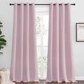 NICETOWN Baby Pink Blackout Curtains 102 inches Length by NICETOWN