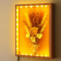 Shadow Box with LED Light for Dried Flowers, Changeable Picture Display & by LuxRound