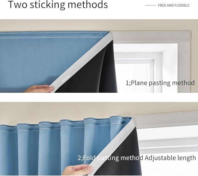 Magic Tape Stick on Portable Curtains - Image 7