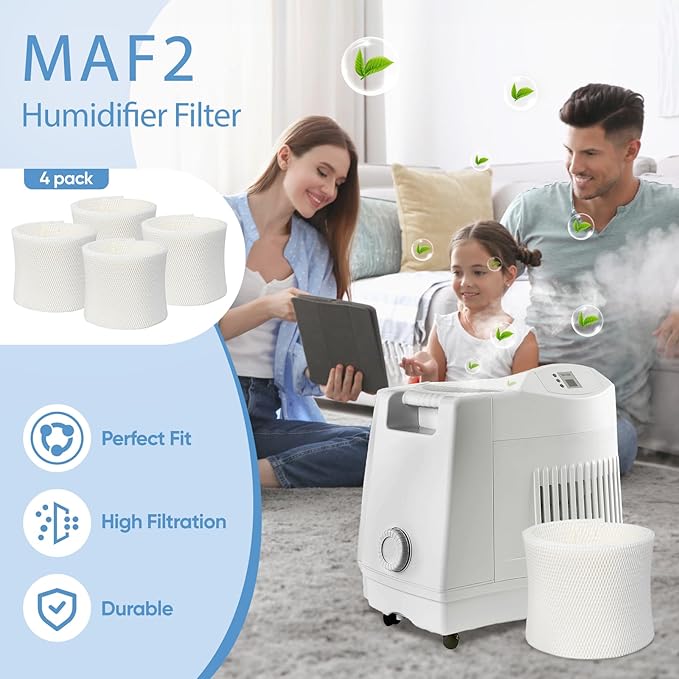4 Pack MAF2 Humidifier Super Wick Wicking Filter Compatible - Image 5