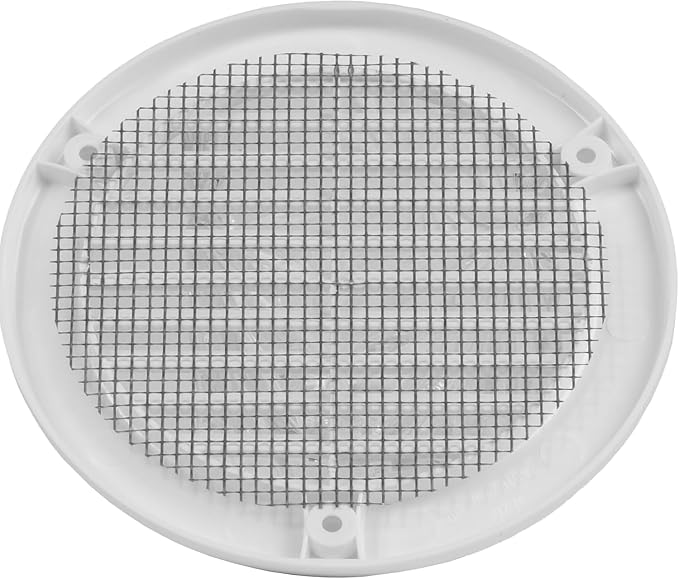 50-Pack 4" Round Air Vent Cover – White Plastic Soffit Air Vent Deflector - Image 9