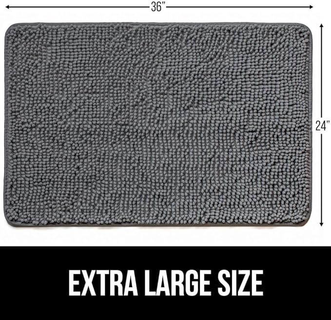 GORILLA GRIP SOAKSTOPPER Dog Door Mat, 36x24 Machine Washable Rug Absorbent - Image 7