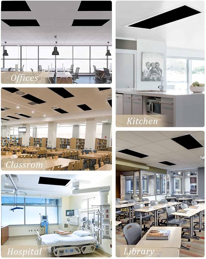 Magnetic Light Cover for Classroom Drop Ceiling, 2 Pack 4x2 Ft Fluorescent - Image 5