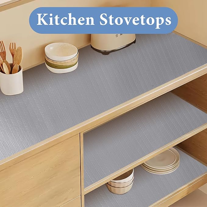 Shelf Liners for Kitchen Cabinets Non Adhesive Drawer Liner 12in x 30FT Pure - Image 5