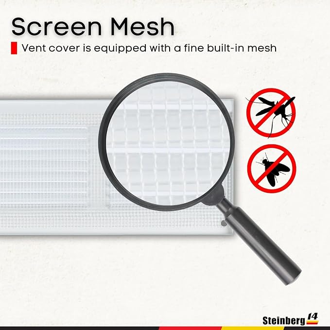 Steinberg14 White Vent Cover 10x4 - Image 3