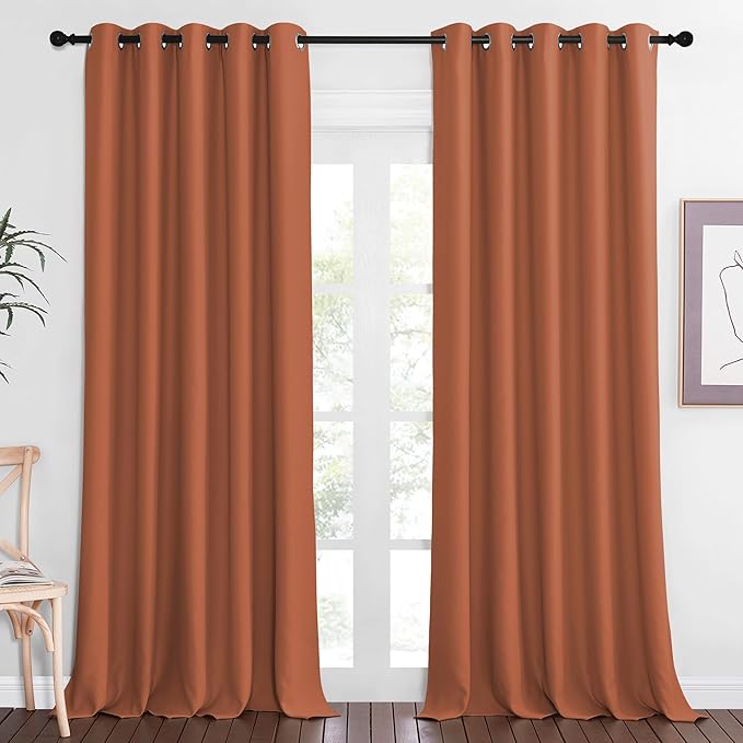 NICETOWN Sliding Door Window Treatment Blackout Patio Door Curtain Panels by NICETOWN