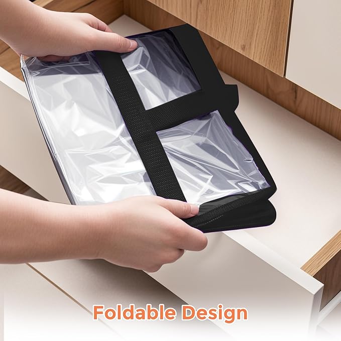 Budding Joy 6 Pack Clear Zippered Storage Bags - Image 6