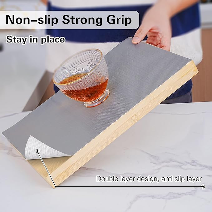Drawer and Shelf Liner for Kitchen Cabinet, Non-Adhesive Cabinet Liner 12in x - Image 2