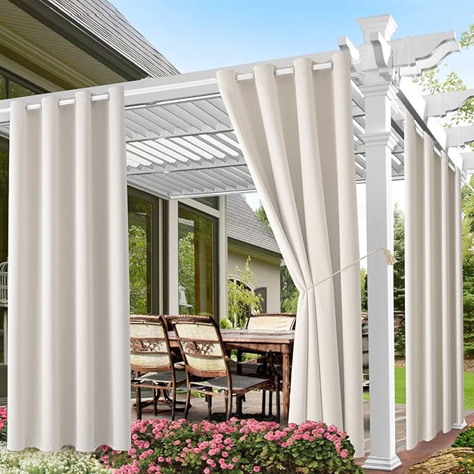 Waterproof Outdoor Curtain W52 x L84 by DivaenCamino