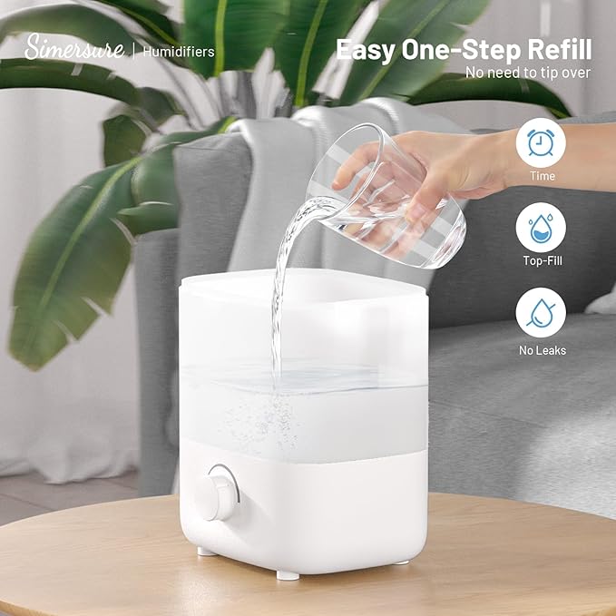 Top Fill Humidifier, 2L Water Tank - Image 4